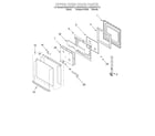 Whirlpool RBD275PDT10 upper oven door diagram