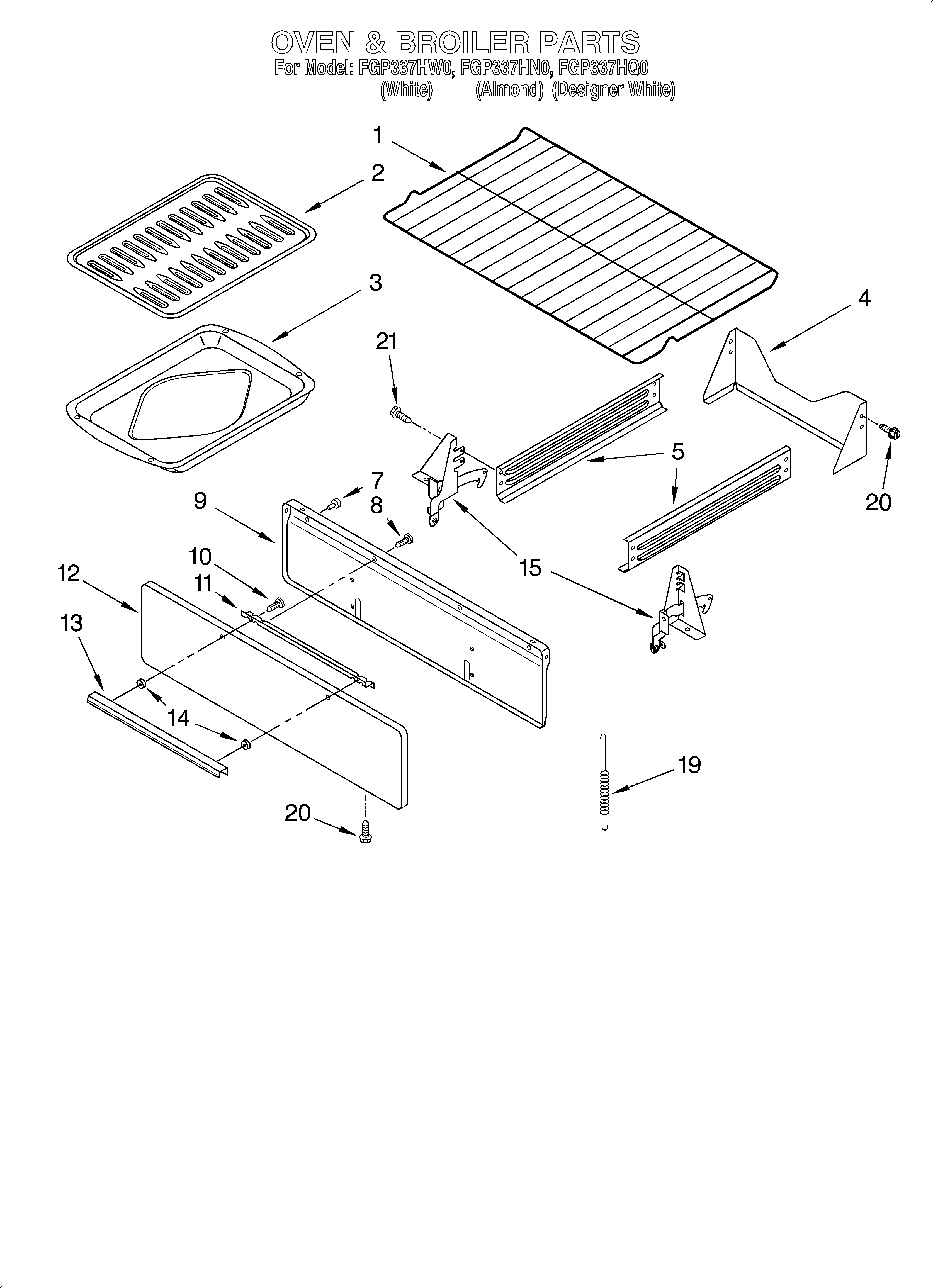 Oven and broiler