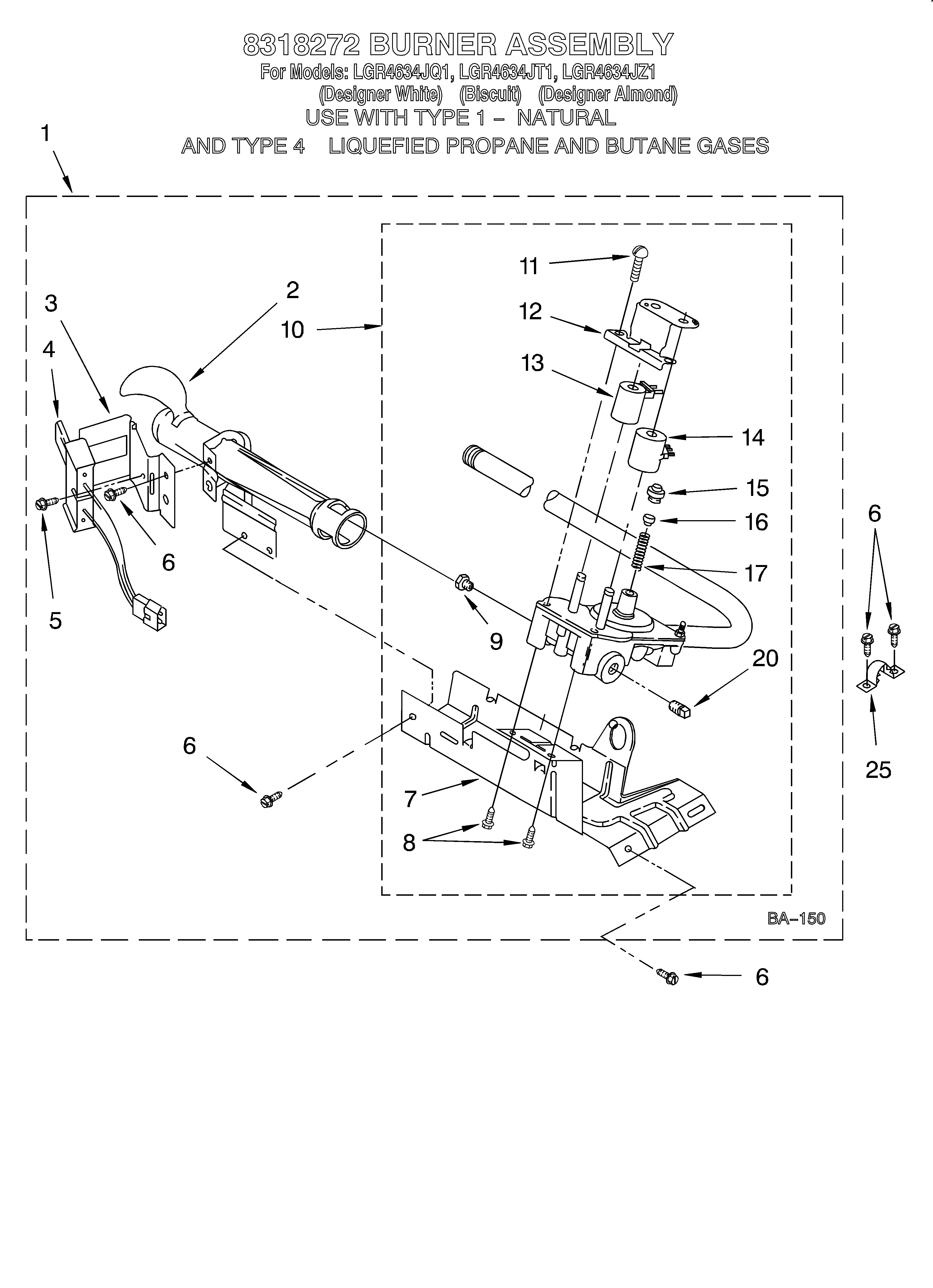 8318272 BURNER ASSEMBLY