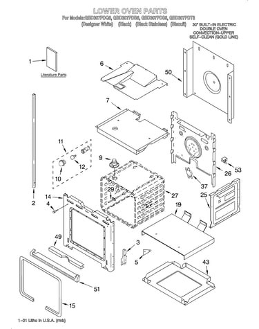 Lower oven/literature