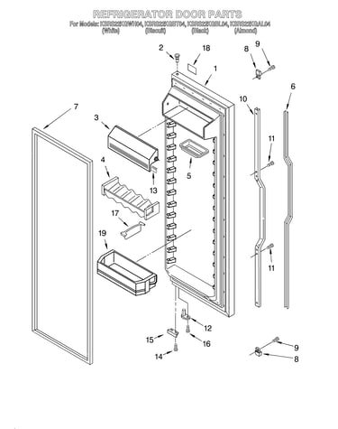 Refrigerator door