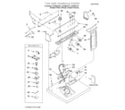 Whirlpool LGQ8858JZ0 top and console/lit/optional diagram