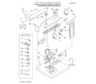 Whirlpool LGQ8858JT0 top and console/lit/optional diagram