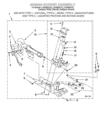3402844 burner assembly