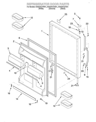 Refrigerator door