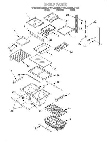 Shelf/lit/optional