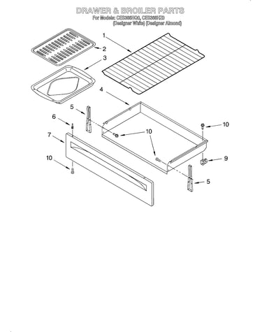Drawer & broiler/lit/optional