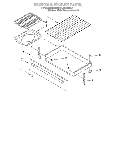 Drawer and broiler/optional