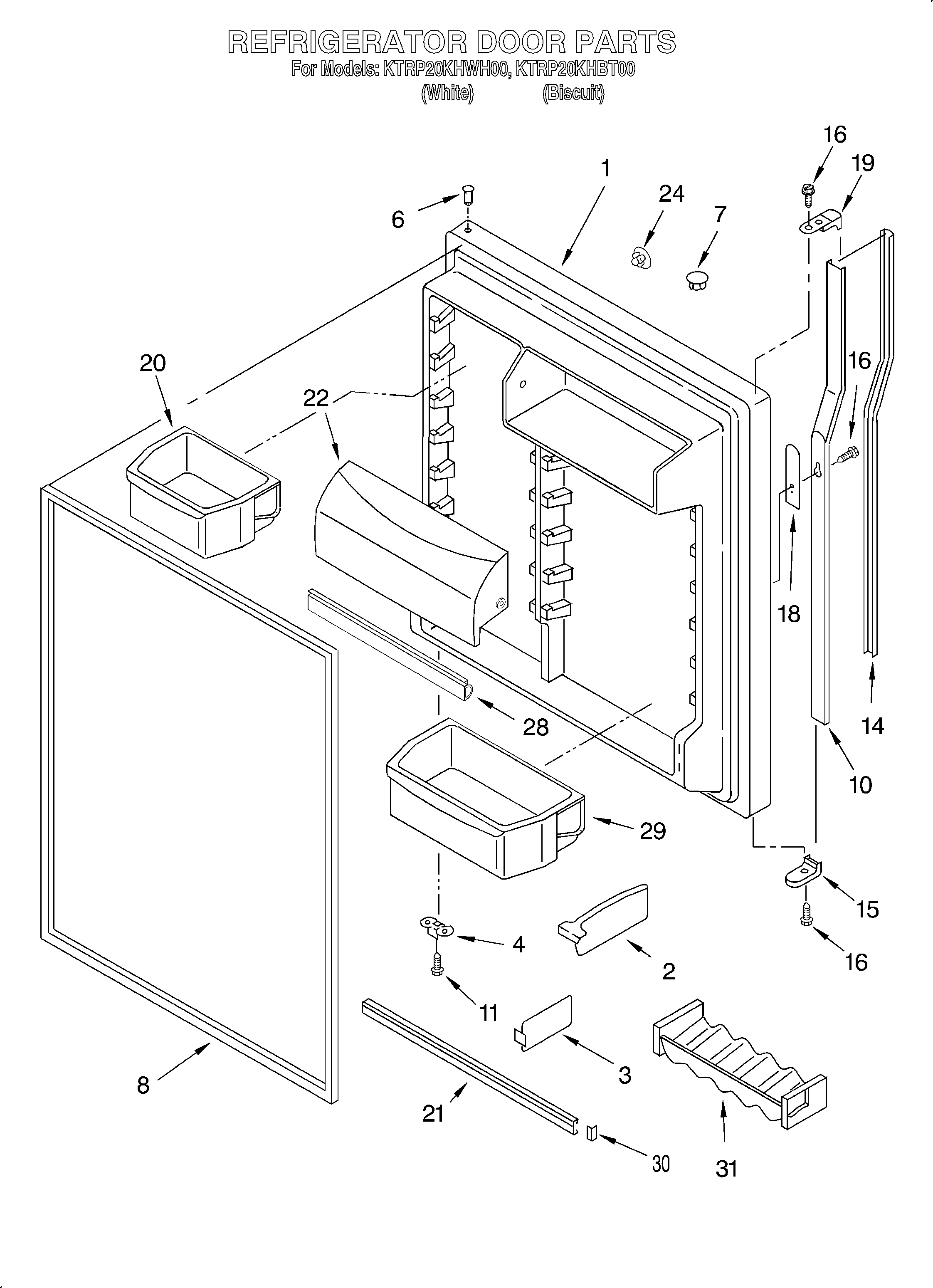 Refrigerator door