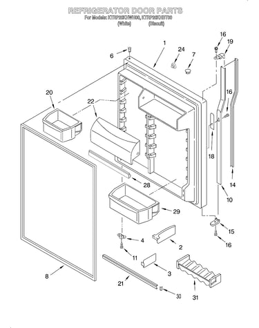 Refrigerator door
