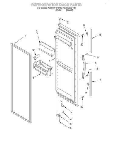 Refrigerator door