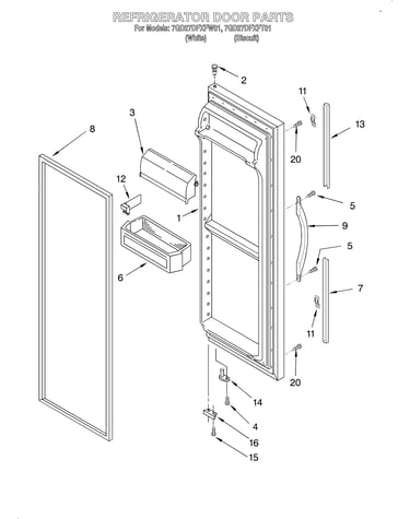 Refrigerator door