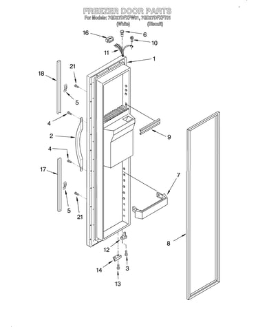 Freezer door