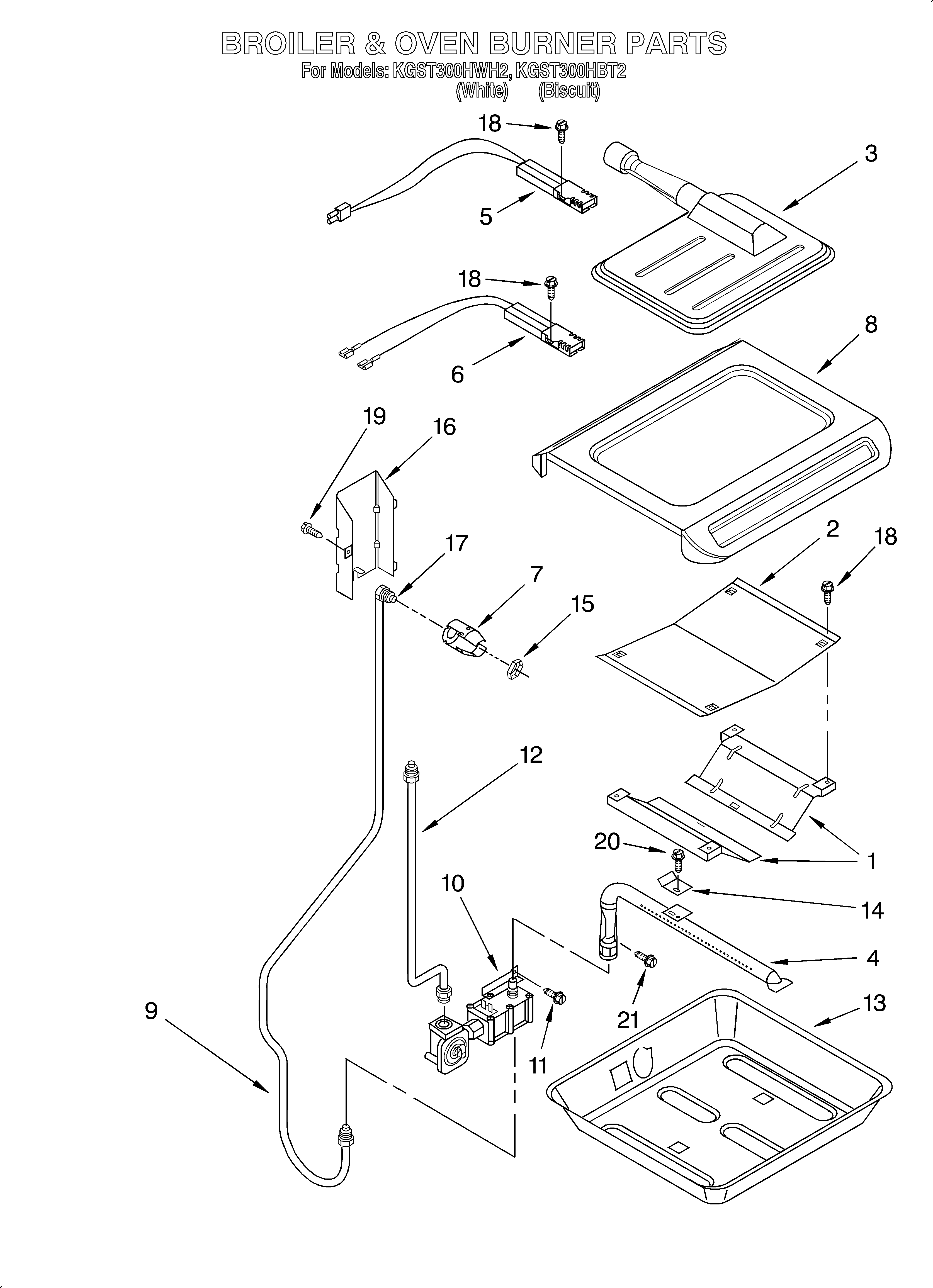 Broiler and oven burner