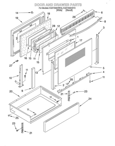 Door and drawer