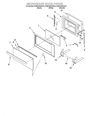Microwave door