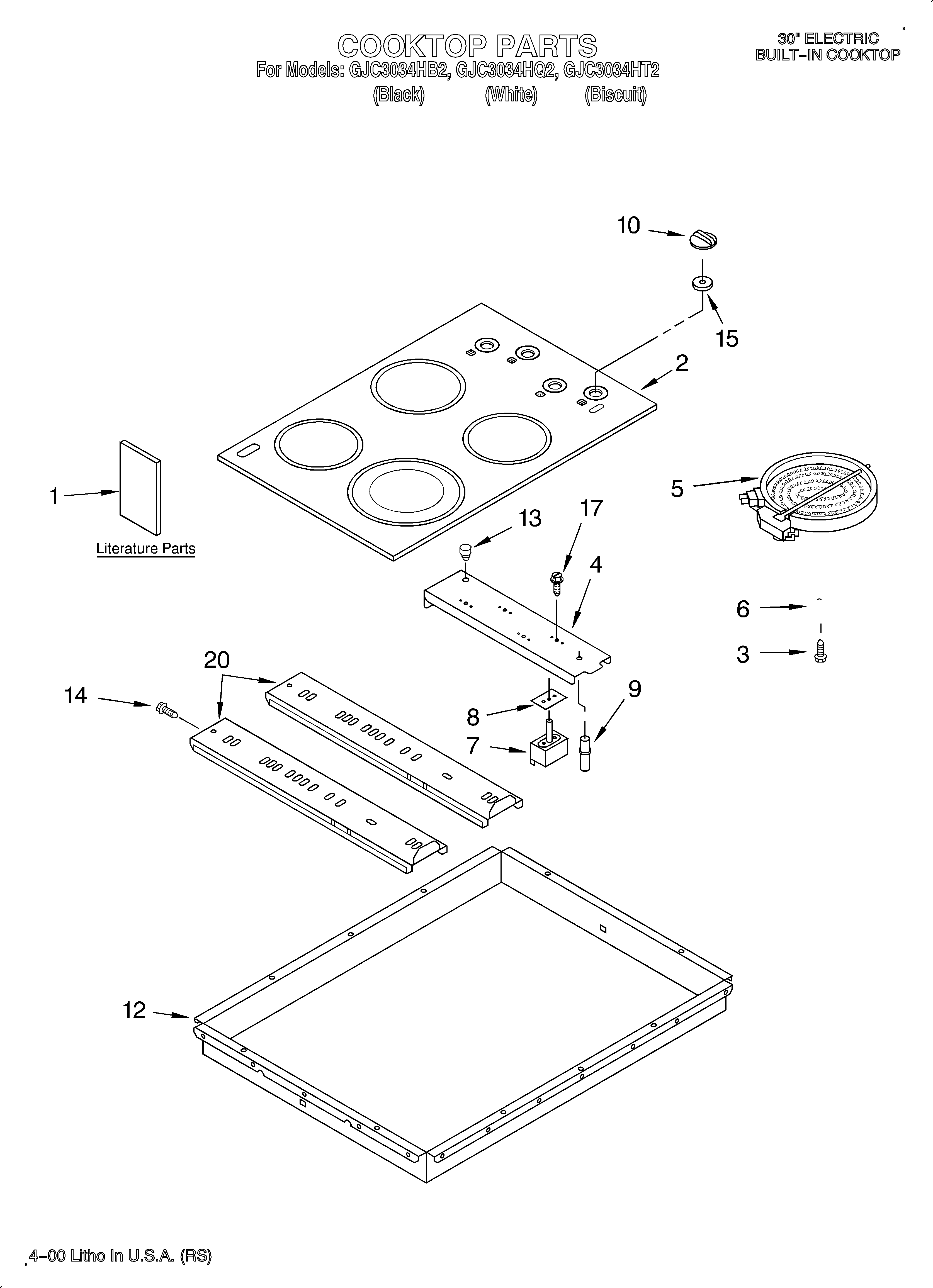 Cooktop/literature