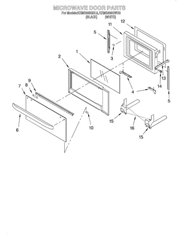 Microwave door/optional