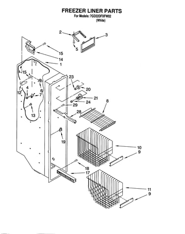 Freezer liner