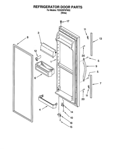 Refrigerator door