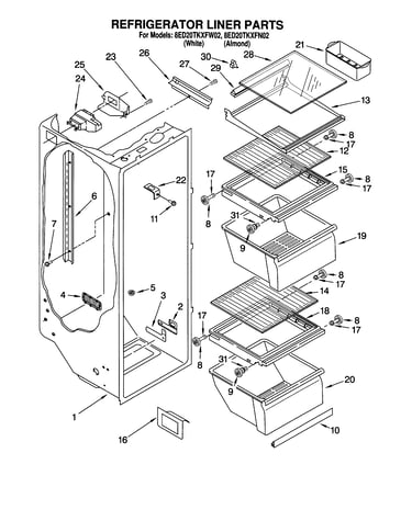 Refrigerator liner