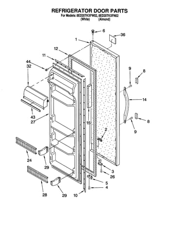 Refrigerator door