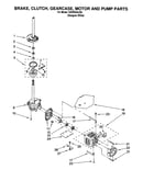 Brake, clutch, gearcase, motor and pump
