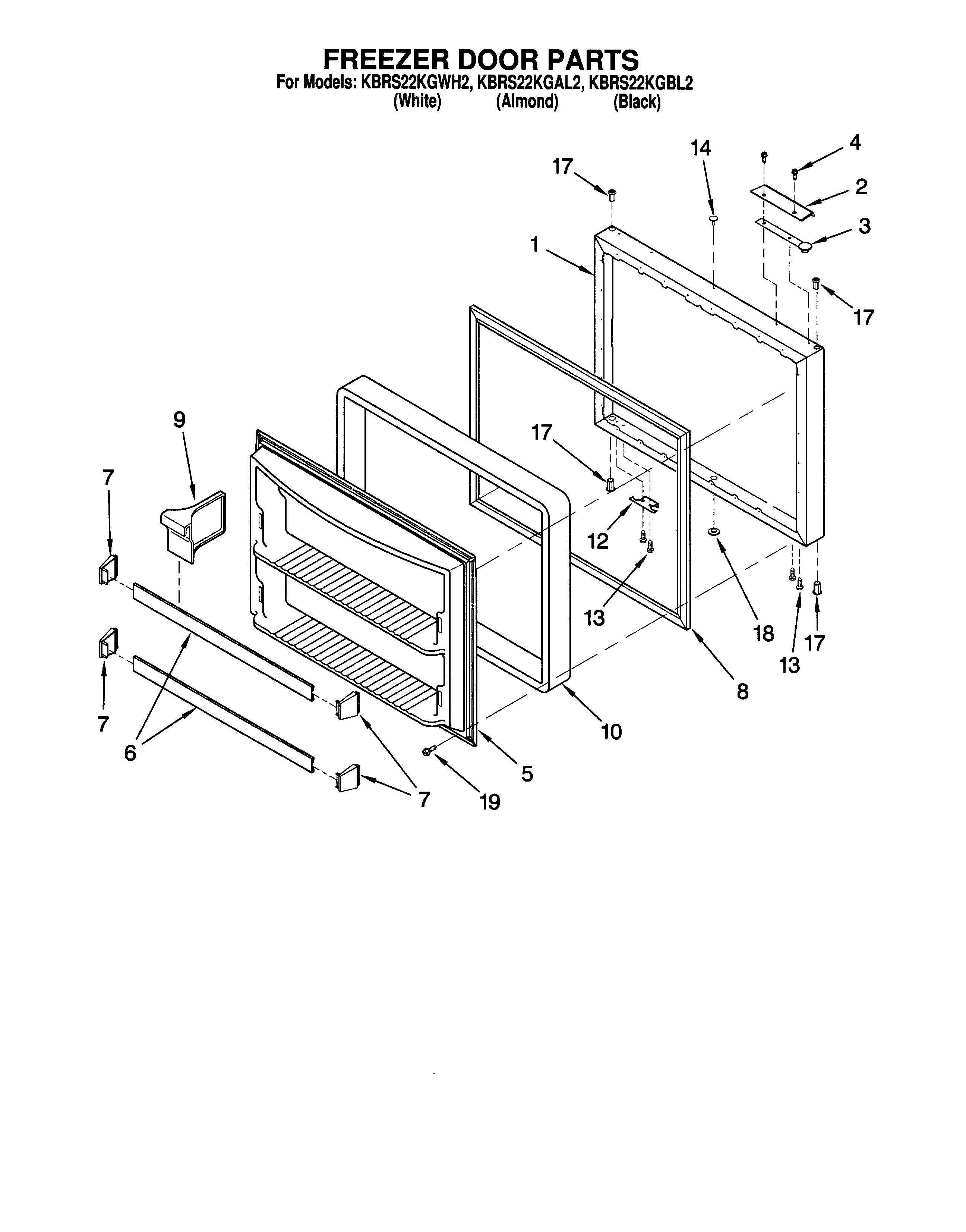 Freezer door