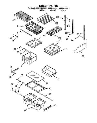 Shelf/optional