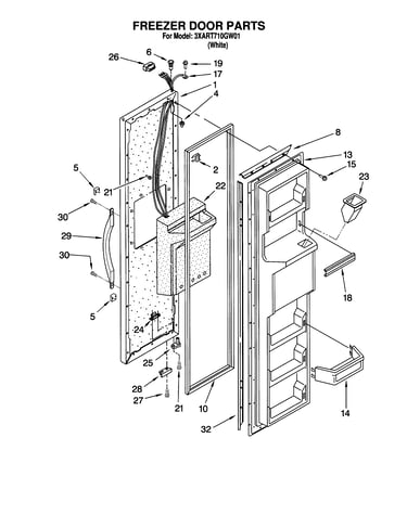 Freezer door