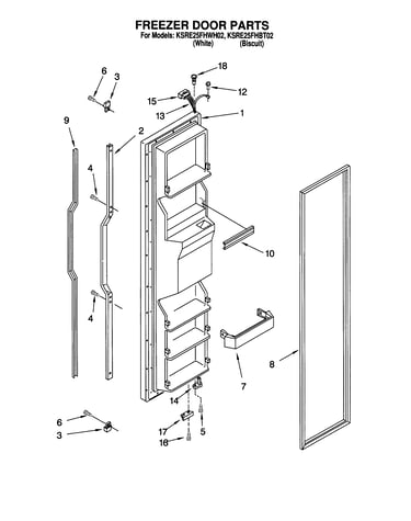 Freezer door