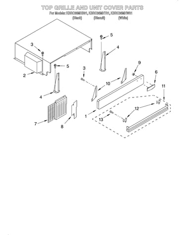 Top grille and unit cover
