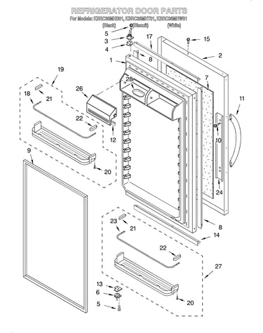 Refrigerator door