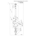Whirlpool LSQ9510JQ1 brake and drive tube diagram