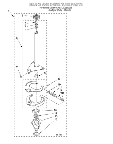 Brake and drive tube