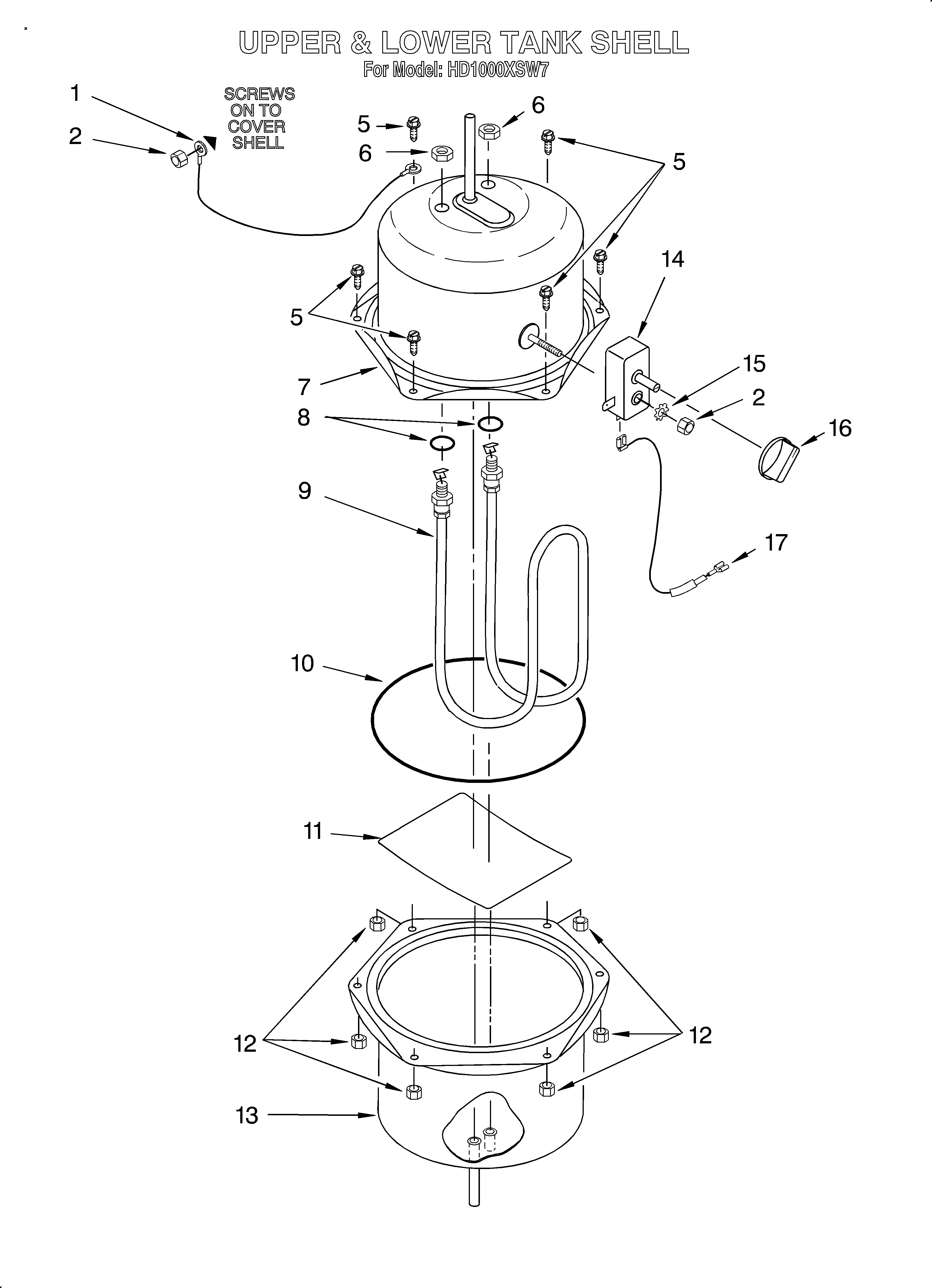 UPPER AND LOWER TANK SHELL