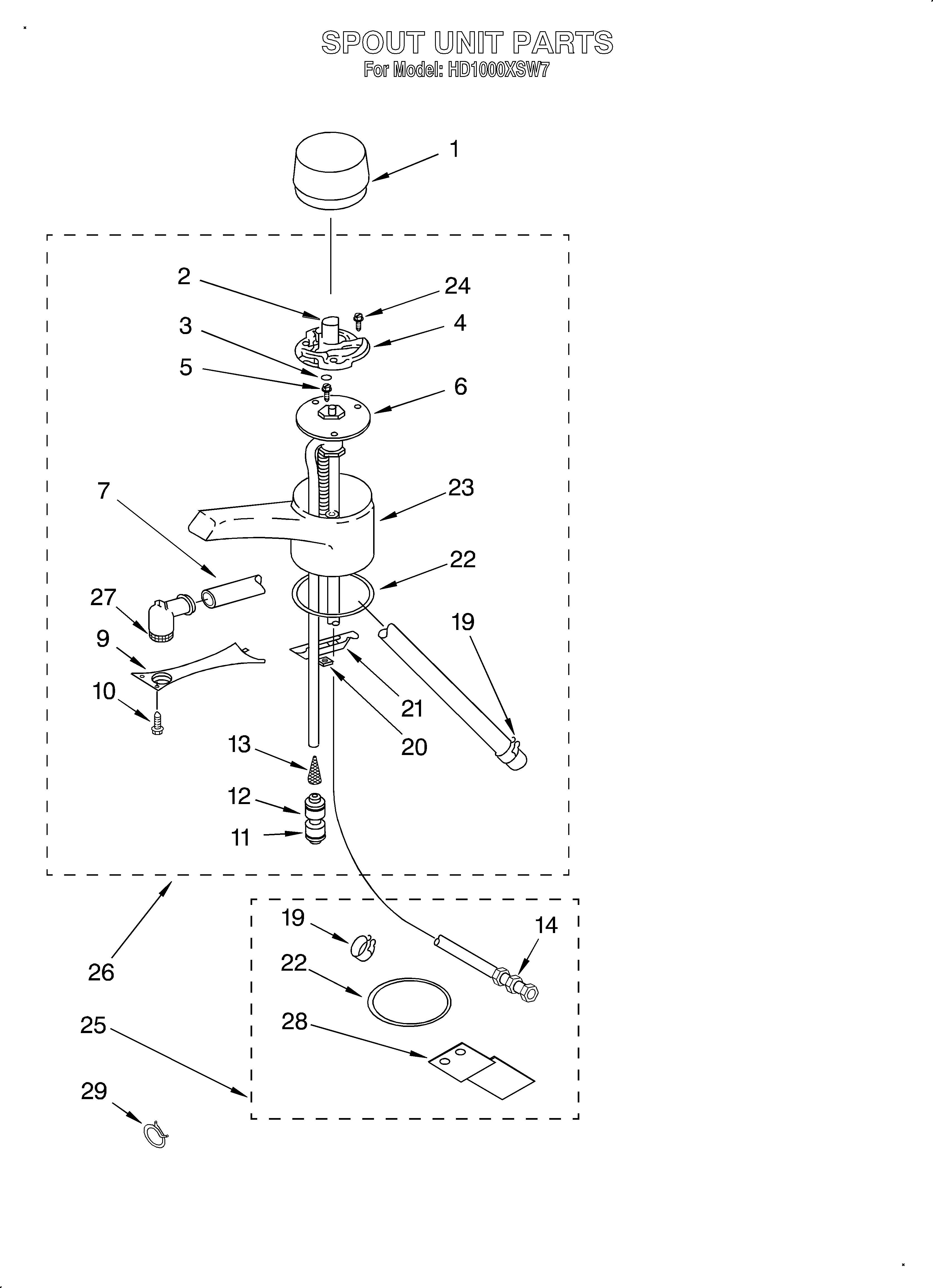 Spout unit