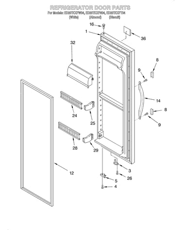 Refrigerator door