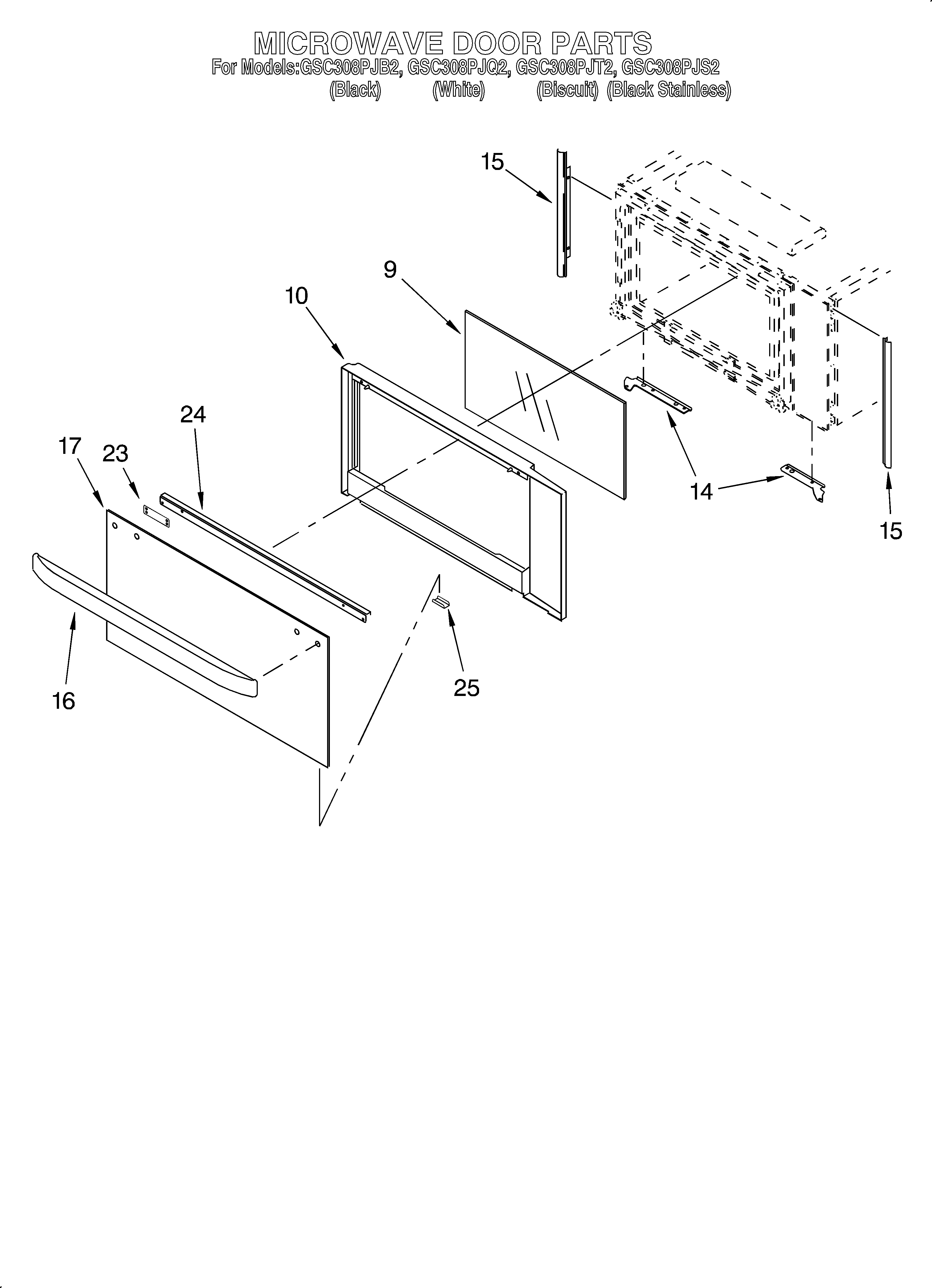 Microwave door