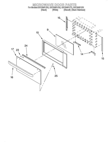 Microwave door