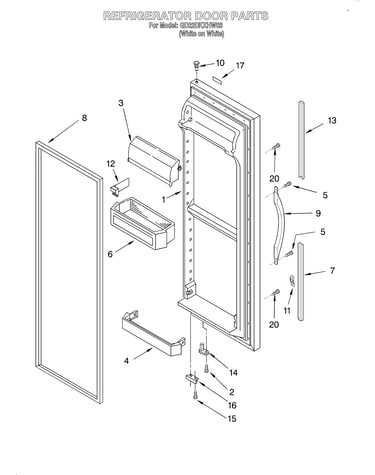 Refrigerator door