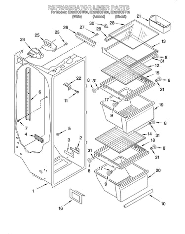 Refrigerator liner