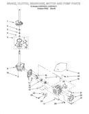 Brake, clutch, gearcase, motor and pump