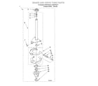 KitchenAid KAWS700JQ1 brake and drive tube diagram