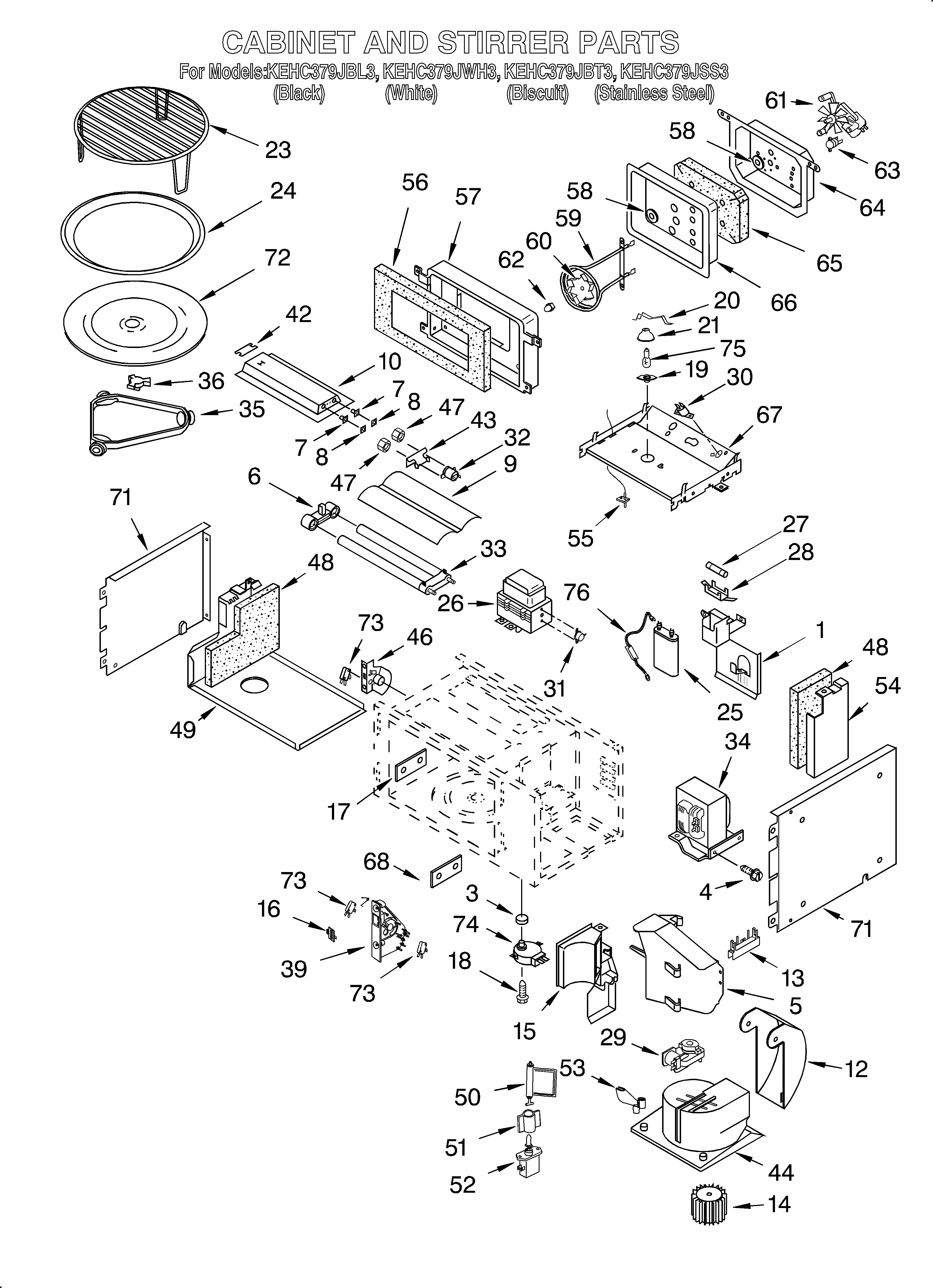 Cabinet and stirrer