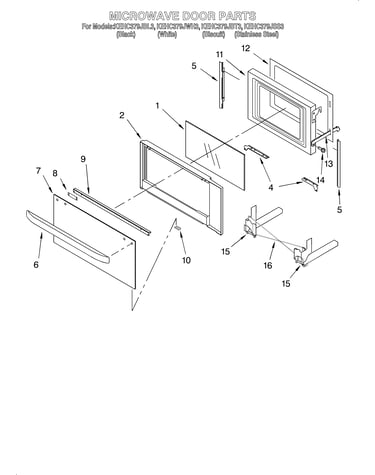 Microwave door/optional