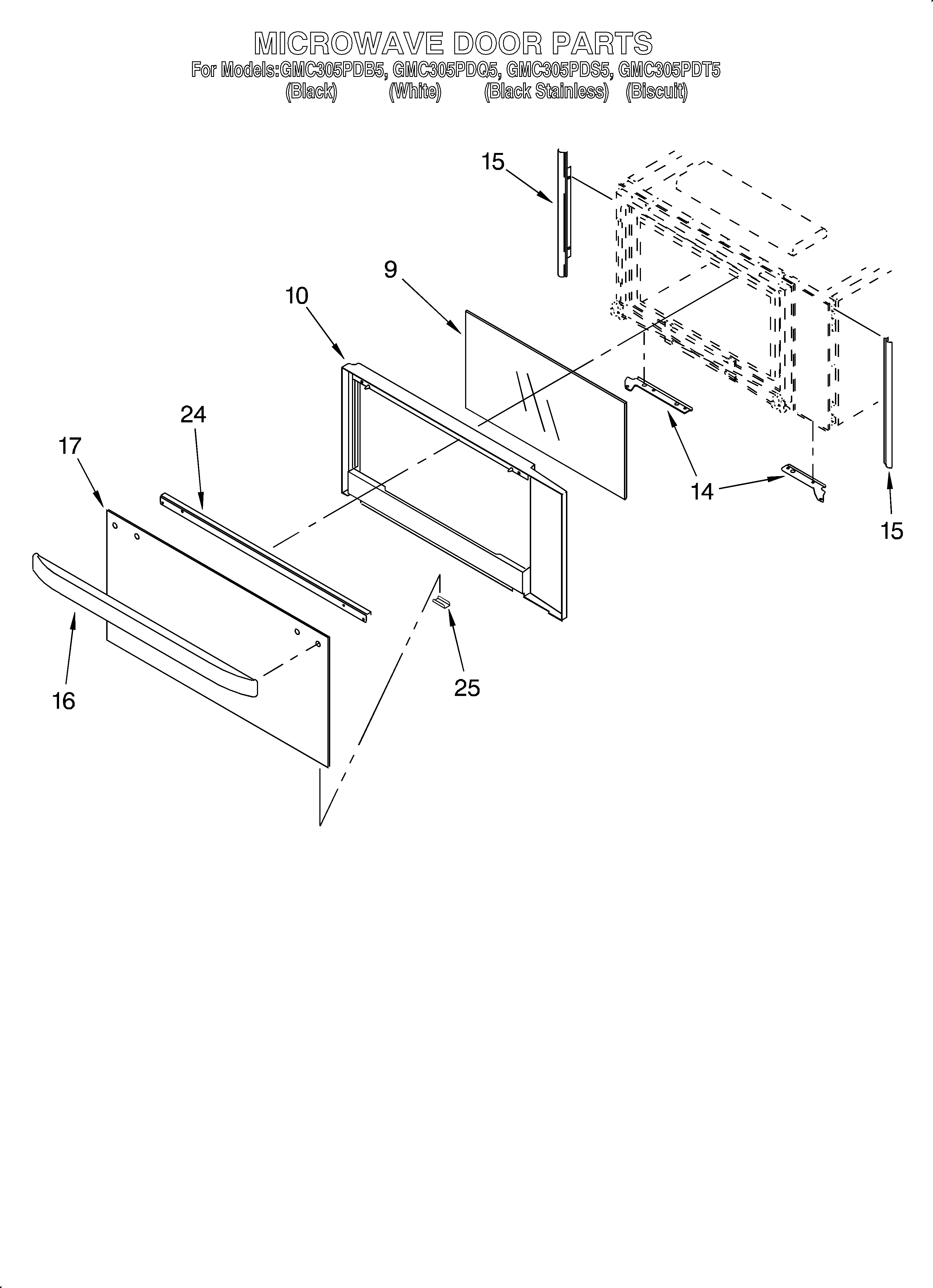 Microwave door