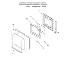 Lower oven door