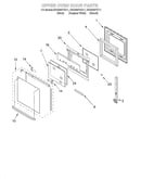 Upper oven door