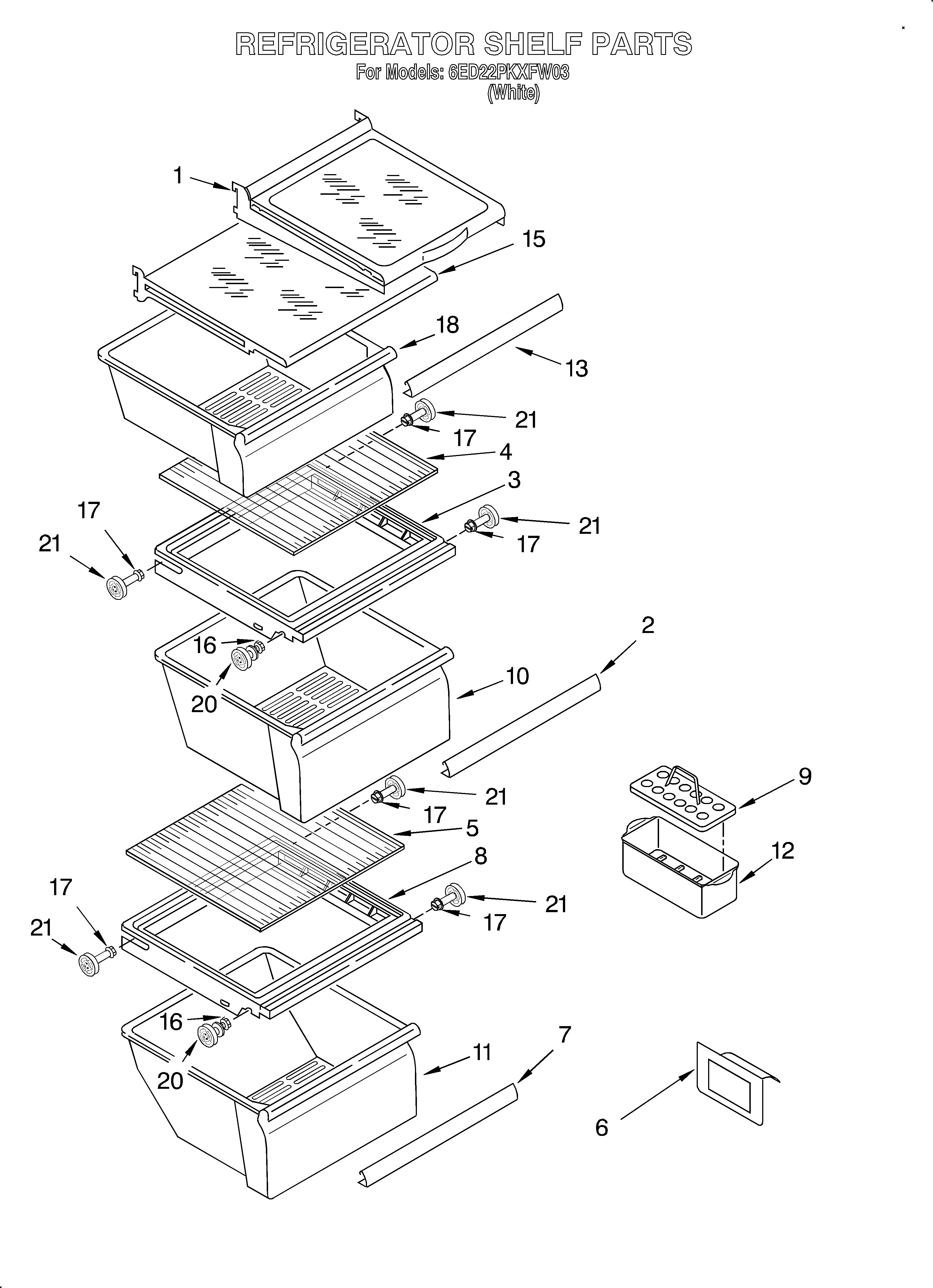 Refrigerator shelf